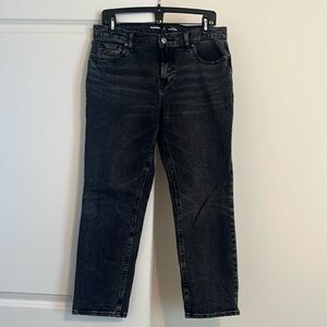 Old Navy, black midrise boyfriend jeans